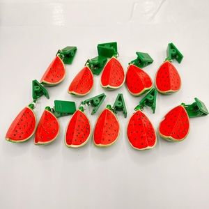Great for summer picnics! Cute Watermelon Slices Tablecloth Weights Set Of 11.